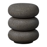 SIDE TABLE DOTS BLACK POLY - CAFE, SIDE TABLES